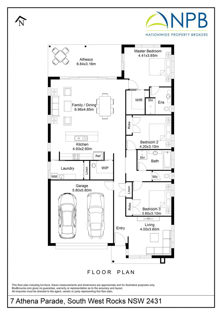 Floorplan of Homely house listing, 7 Athena Parade, South West Rocks NSW 2431