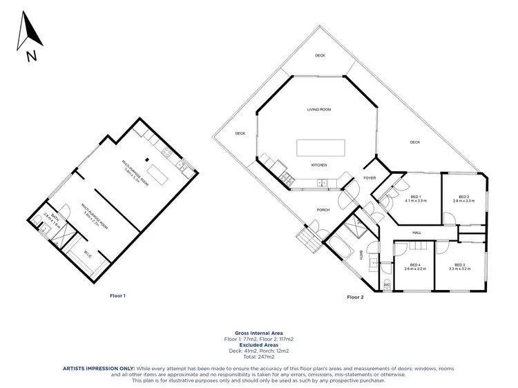 Floorplan of Homely house listing, 45 Huntingdale Drive, Nambour QLD 4560