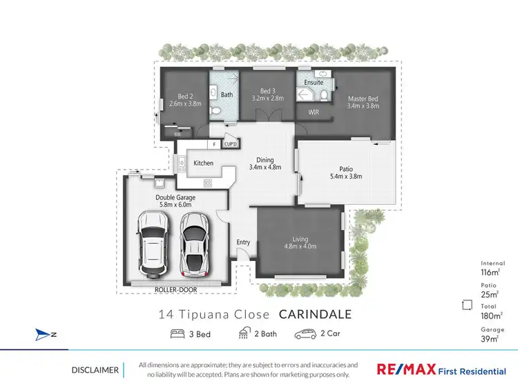 Floorplan of Homely house listing, 14 Tipuana Close, Carindale QLD 4152
