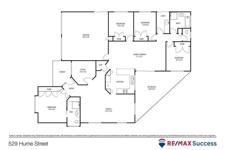 Floorplan of Homely house listing, 529 Hume Street, Kearneys Spring QLD 4350