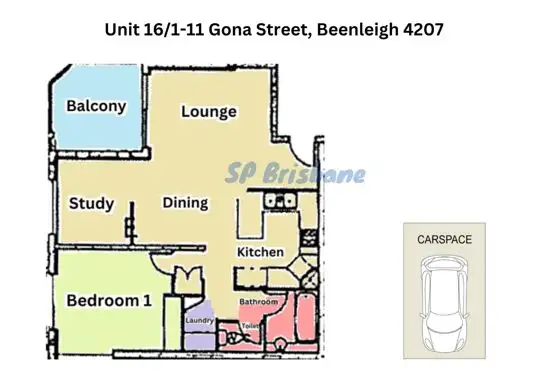 Floorplan of Homely unit listing, Unit 16/1-11 Gona Street, Beenleigh QLD 4207
