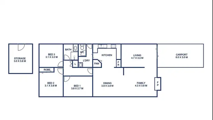 Floorplan of Homely house listing, 9 Webb Street, Rangeville QLD 4350