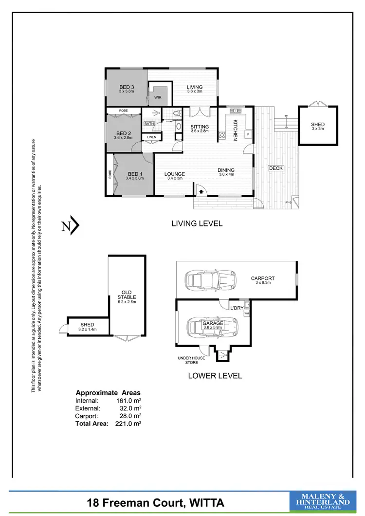 Floorplan of Homely house listing, 18 Freeman Court, Witta QLD 4552