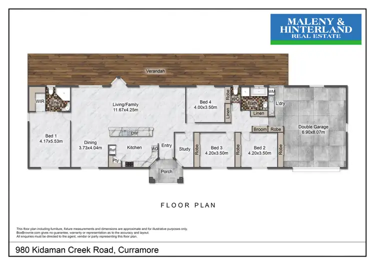 Floorplan of Homely house listing, 980 Kidaman Creek Road, Curramore QLD 4552