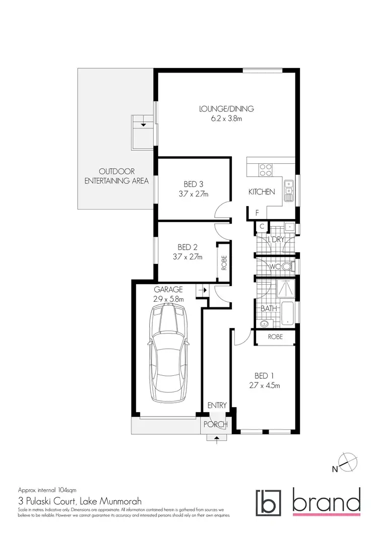 Floorplan of Homely house listing, 3 Pulaski Court, Lake Munmorah NSW 2259