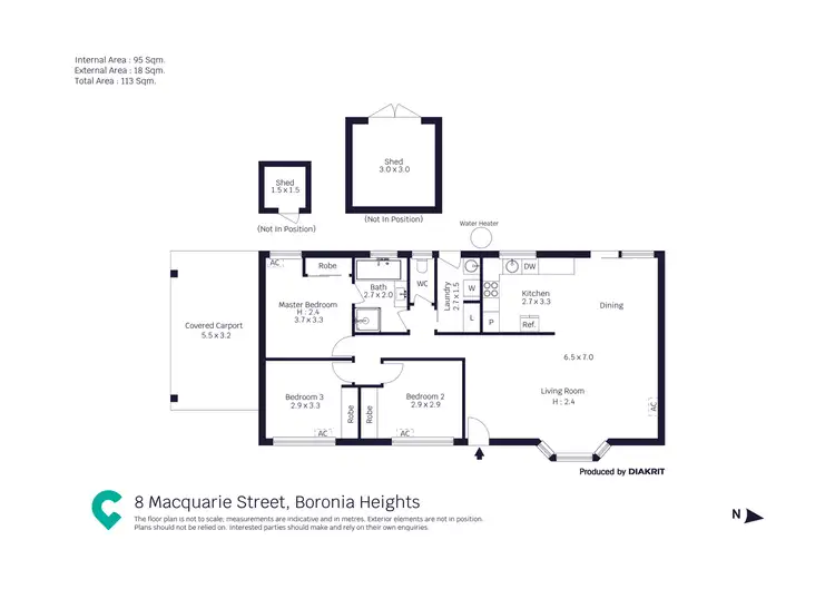 Floorplan of Homely house listing, 8 Macquarie Street, Boronia Heights QLD 4124