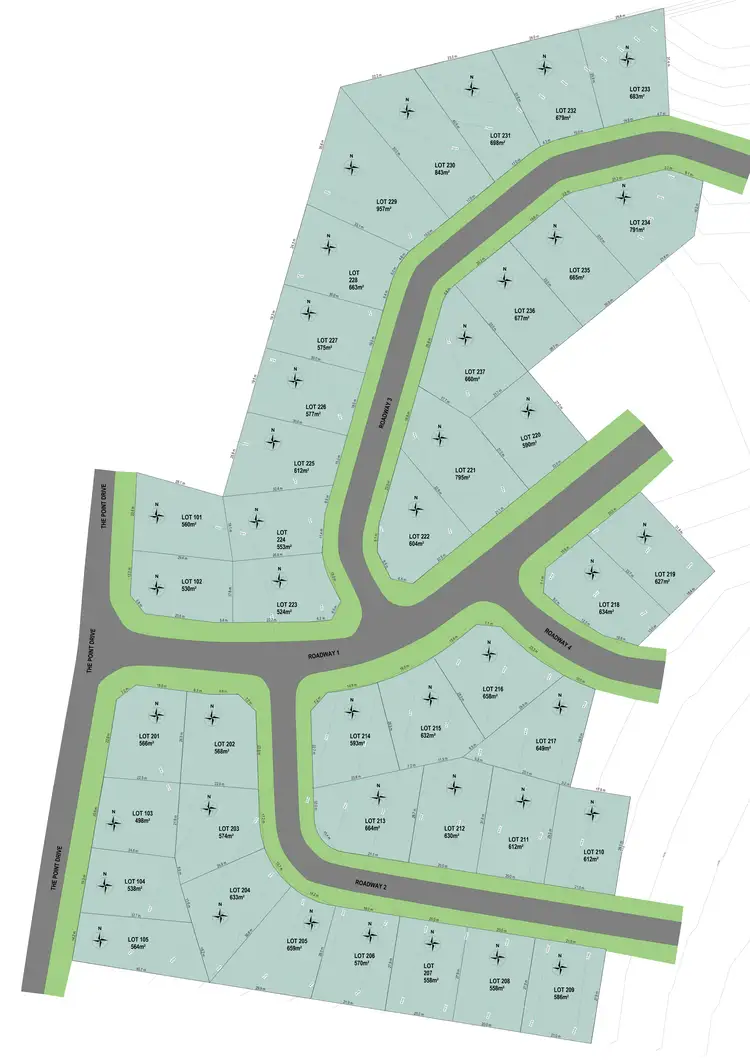 Floorplan of Homely land listing, Lot 236 77 - 91 The Point Drive, Port Macquarie NSW 2444