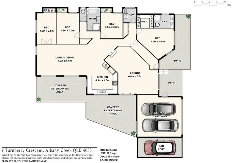 Floorplan of Homely house listing, 9 Turnberry Crescent, Albany Creek QLD 4035