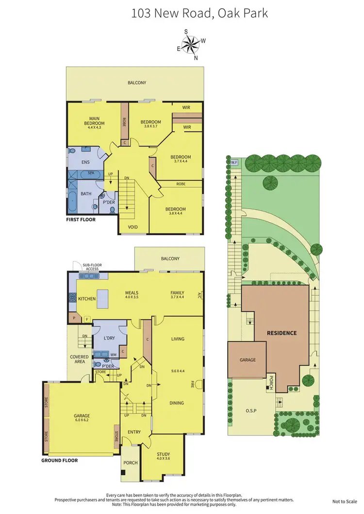 Floorplan of Homely house listing, 103 New Road, Oak Park VIC 3046