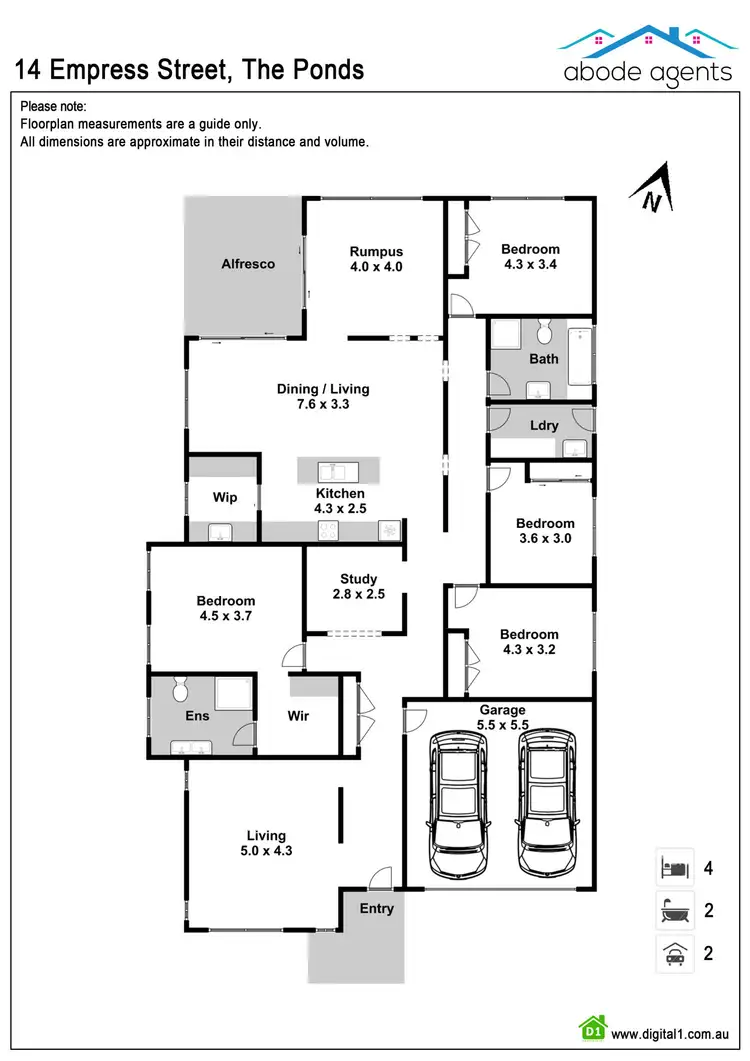 Floorplan of Homely house listing, 14 Empress St, The Ponds NSW 2769
