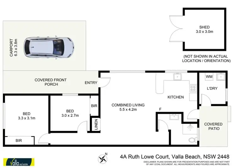 Floorplan of Homely house listing, 1/4 RUTH LOWE COURT, Valla Beach NSW 2448