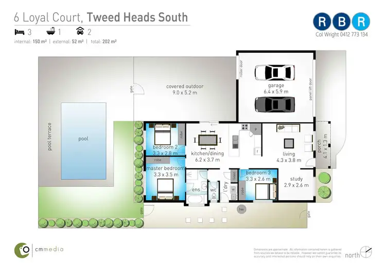 Floorplan of Homely house listing, 6 Loyal Court, Tweed Heads South NSW 2486