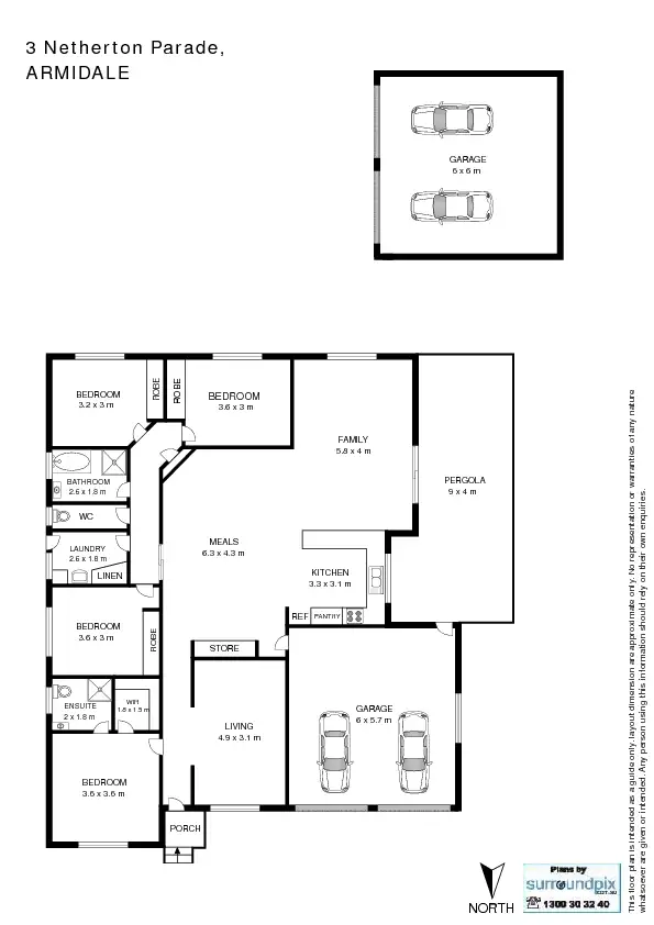 Floorplan of Homely house listing, 3 Netherton Park Avenue, Armidale NSW 2350