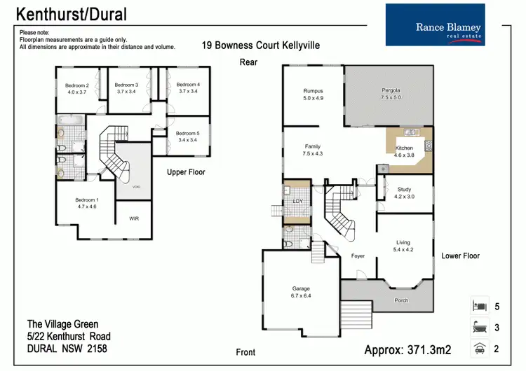 Floorplan of Homely house listing, 19 Bowness Court, Kellyville NSW 2155