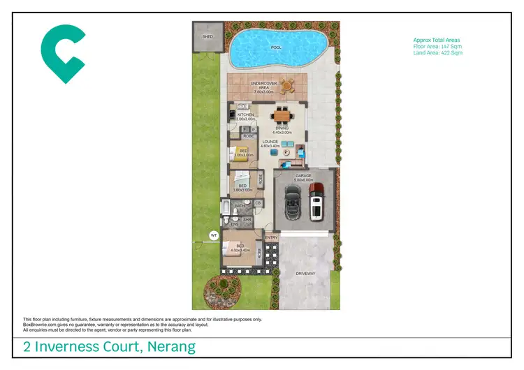 Floorplan of Homely house listing, 2 Inverness Court, Nerang QLD 4211