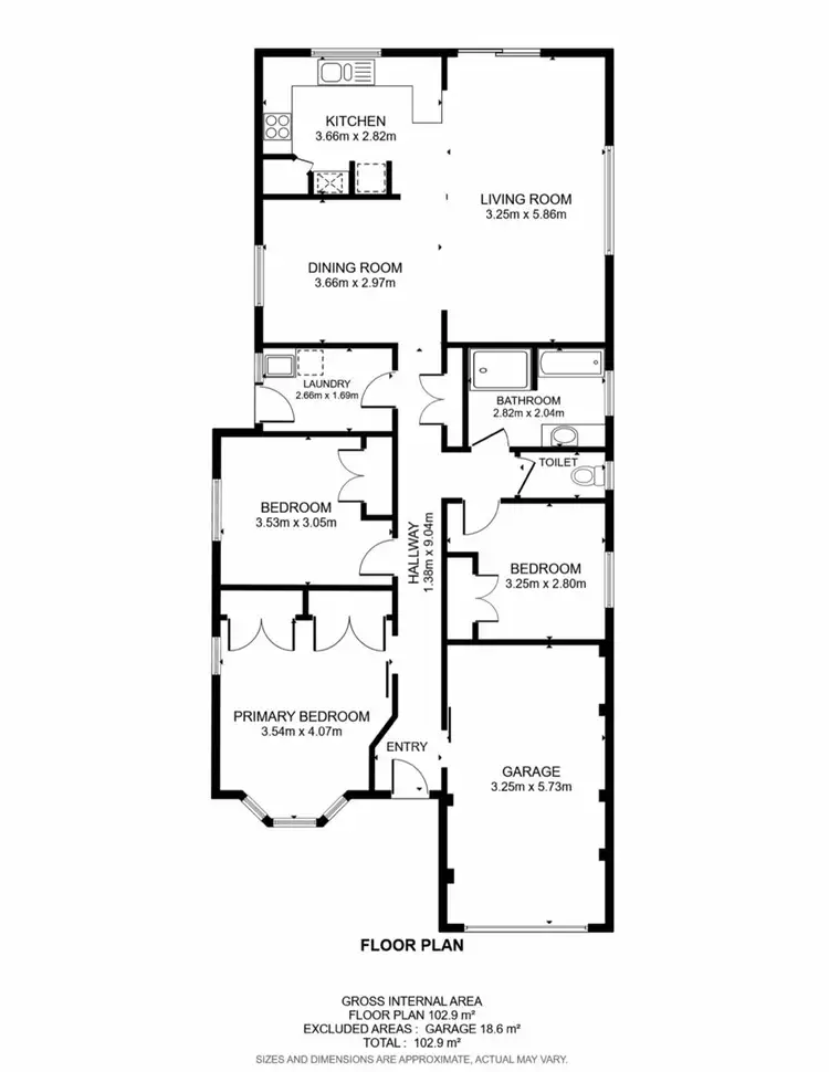 Floorplan of Homely house listing, 3B Oscar Ramsay Drive, Boambee East NSW 2452