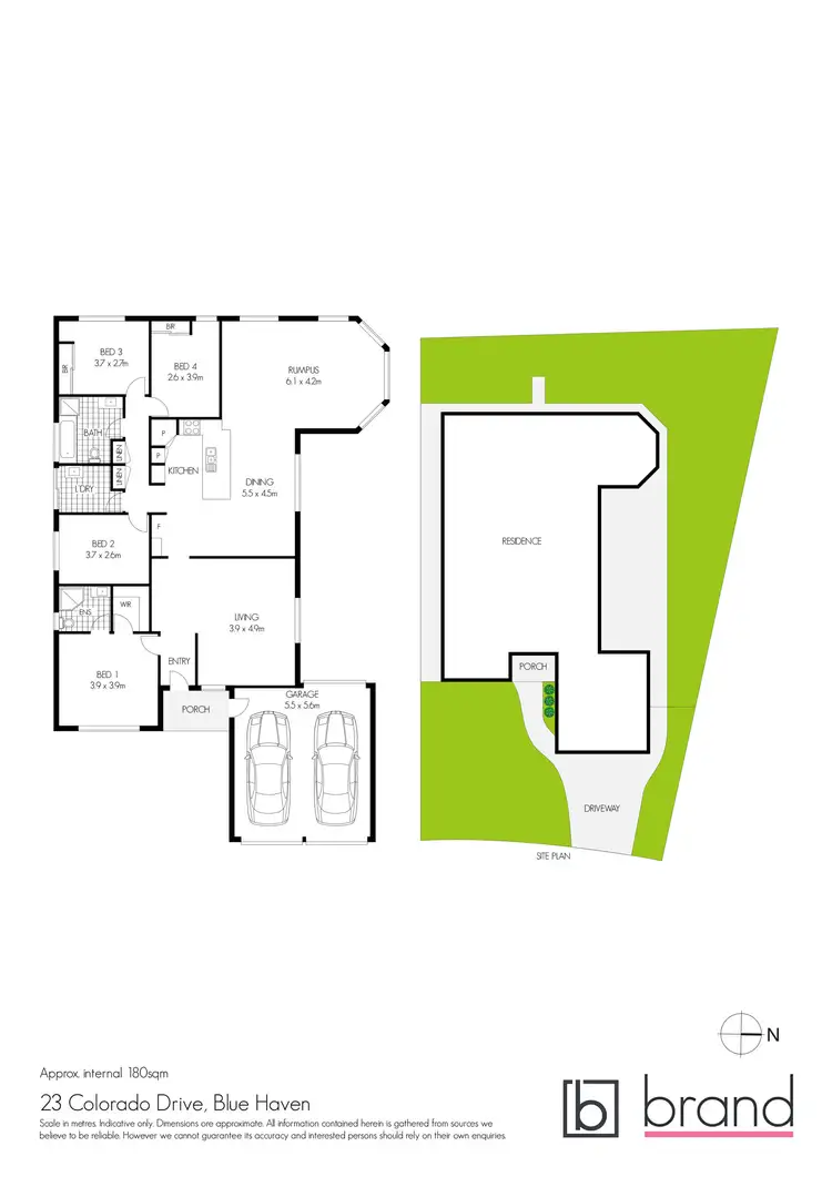 Floorplan of Homely house listing, 23 Colorado Drive, Blue Haven NSW 2262