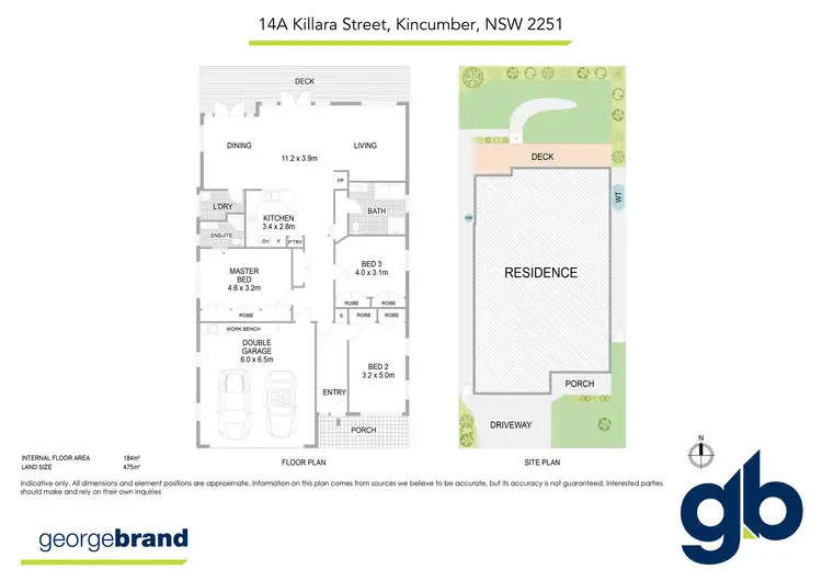 Floorplan of Homely house listing, 14A Killara Street, Kincumber NSW 2251