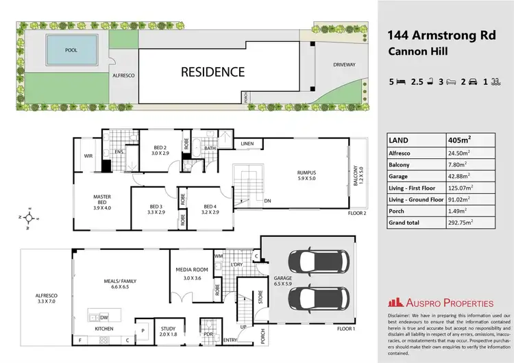Floorplan of Homely house listing, 144 Armstrong Road, Cannon Hill QLD 4170