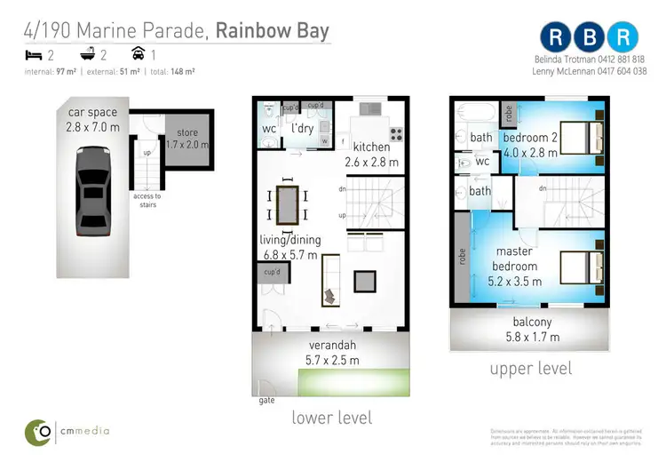 Floorplan of Homely apartment listing, 4/190 Marine Parade, Rainbow Bay QLD 4225