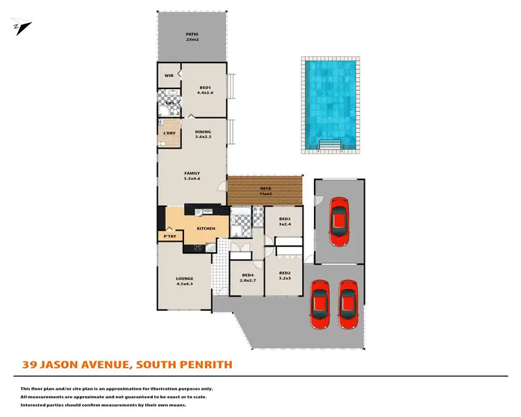 Floorplan of Homely house listing, 39 Jason Avenue, South Penrith NSW 2750