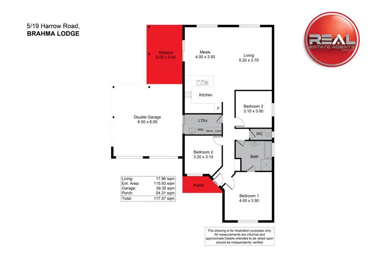 Floorplan of Homely house listing, 5/19 Harrow Road, Brahma Lodge SA 5109
