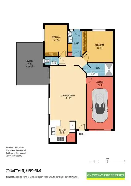 Floorplan of Homely unit listing, 8/70 DALTON STREET, Kippa-Ring QLD 4021