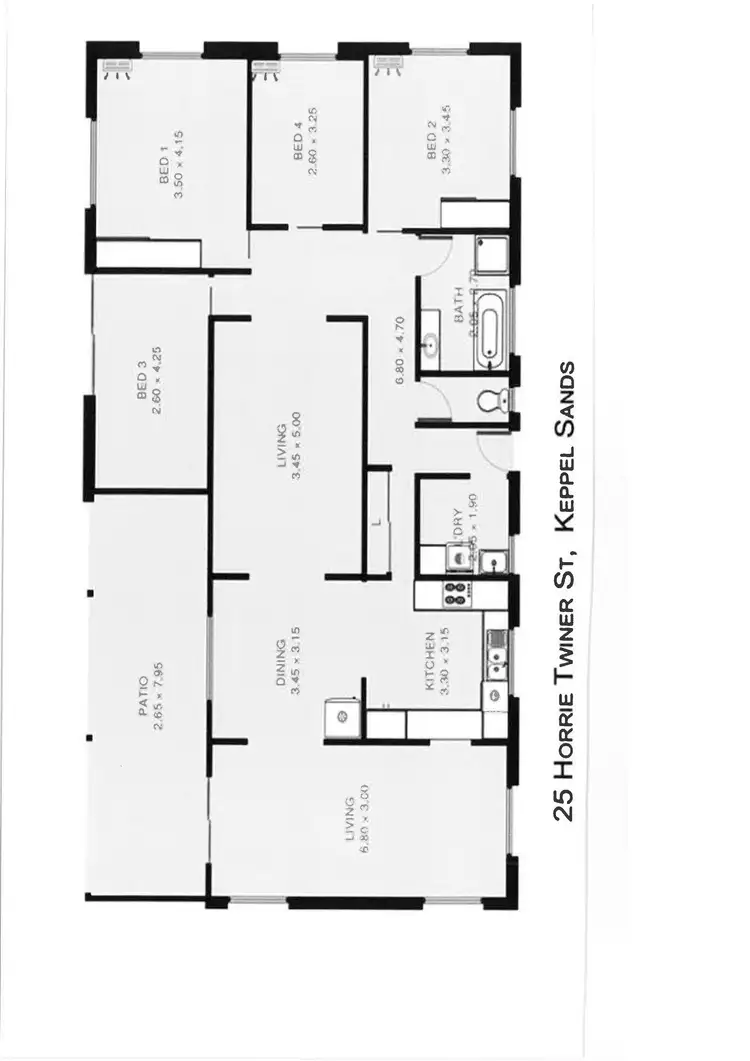 Floorplan of Homely house listing, 25 Horrie Twiner Street, Keppel Sands QLD 4702
