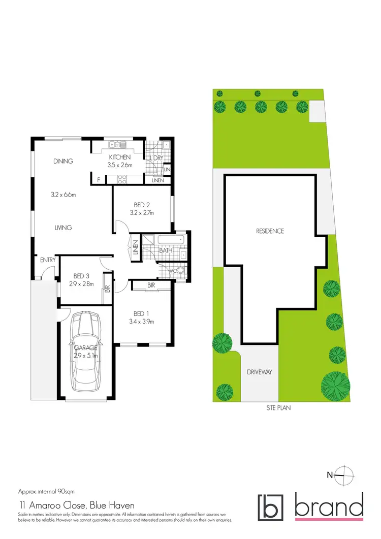 Floorplan of Homely house listing, 11 Amaroo Close, Blue Haven NSW 2262