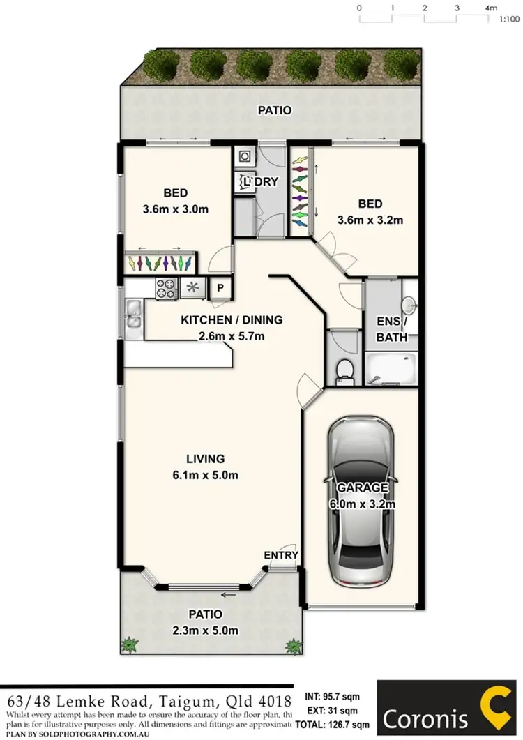 Floorplan of Homely villa listing, 63/48 Lemke Road (Aka 63/228 Enborisoff Street), Taigum QLD 4018