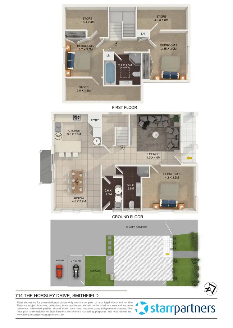 Floorplan of Homely house listing, 714 The Horsley Drive, Smithfield NSW 2164