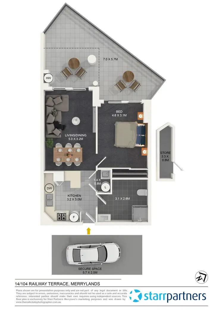 Floorplan of Homely unit listing, 14/104 Railway Terrace, Merrylands NSW 2160