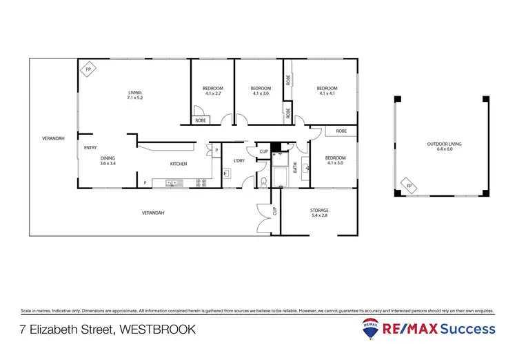 Floorplan of Homely house listing, 7 Elizabeth Street, Westbrook QLD 4350