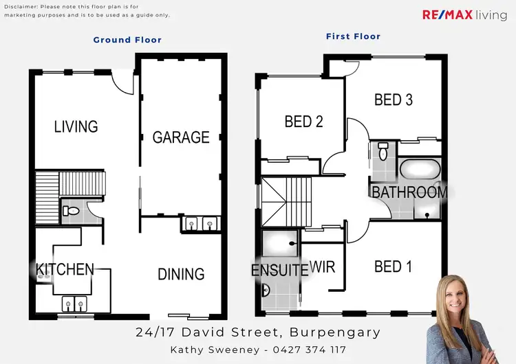 Floorplan of Homely townhouse listing, 24/17 David Street, Burpengary QLD 4505