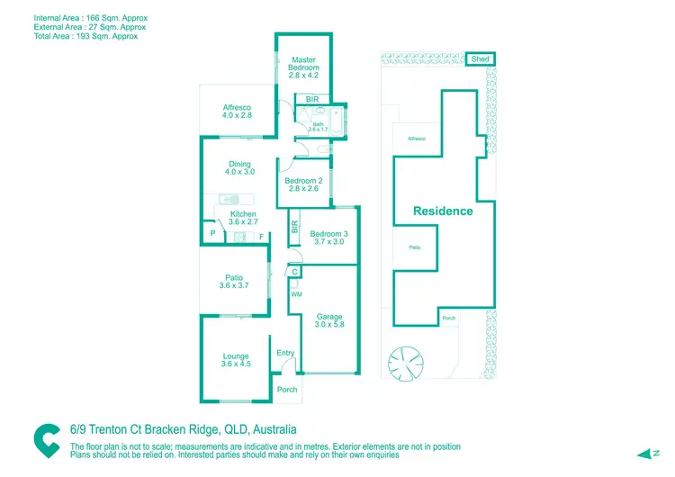 Floorplan of Homely townhouse listing, 6/9 Trenton Court, Bracken Ridge QLD 4017