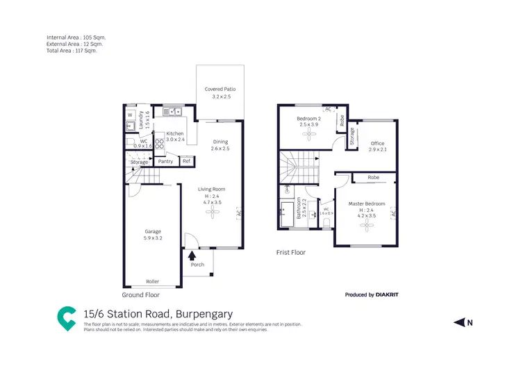 Floorplan of Homely townhouse listing, Unit 15/6 Station Road, Burpengary QLD 4505