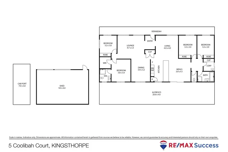 Floorplan of Homely house listing, 5 Coolibah Court, Kingsthorpe QLD 4400