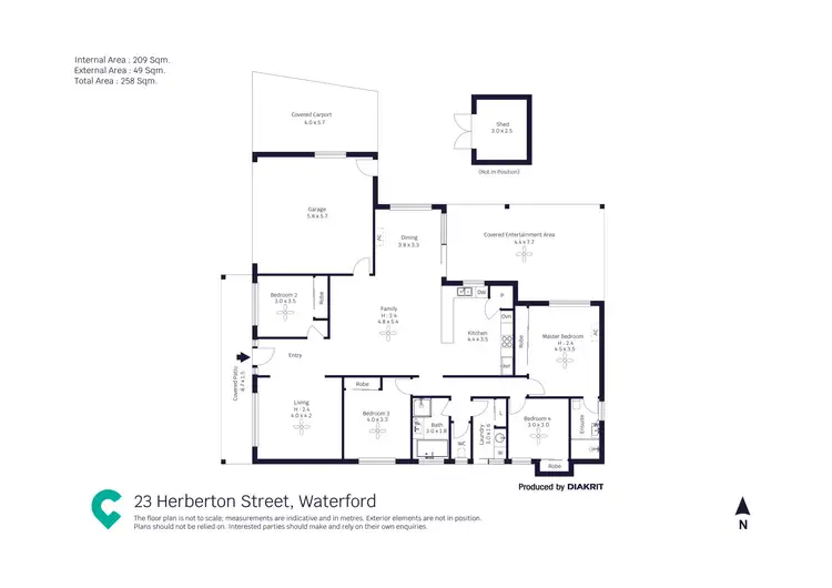 Floorplan of Homely house listing, 23 Herberton Street, Waterford QLD 4133