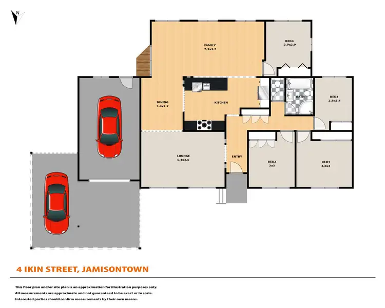 Floorplan of Homely house listing, 4 Ikin St, Jamisontown NSW 2750
