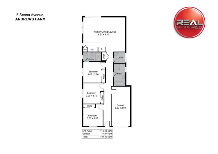 Floorplan of Homely house listing, 5 Senna Avenue, Andrews Farm SA 5114