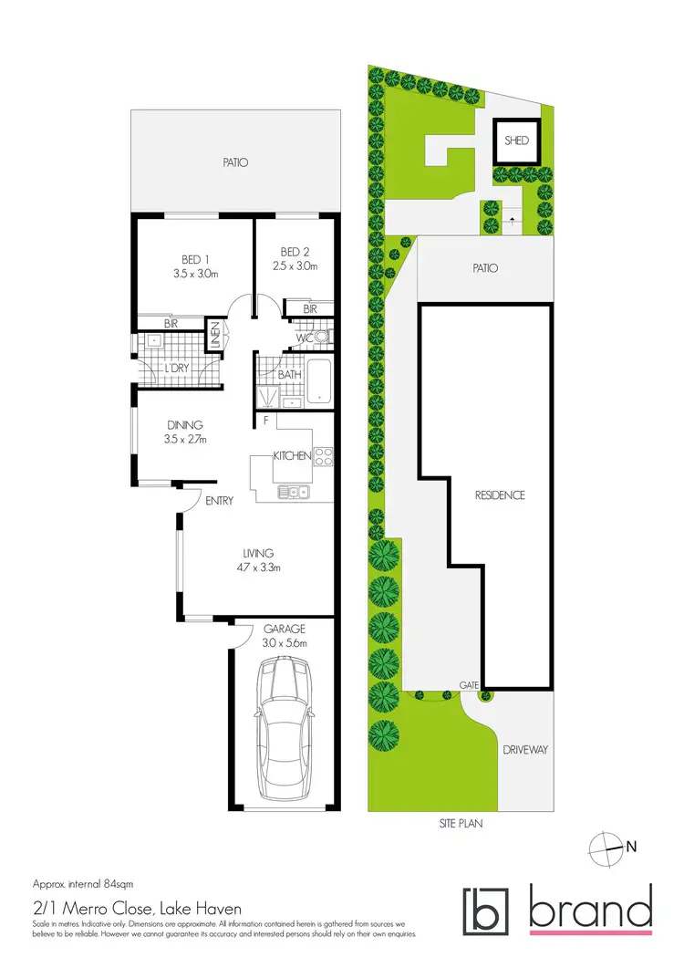 Floorplan of Homely house listing, 2/1 Merro Close, Lake Haven NSW 2263
