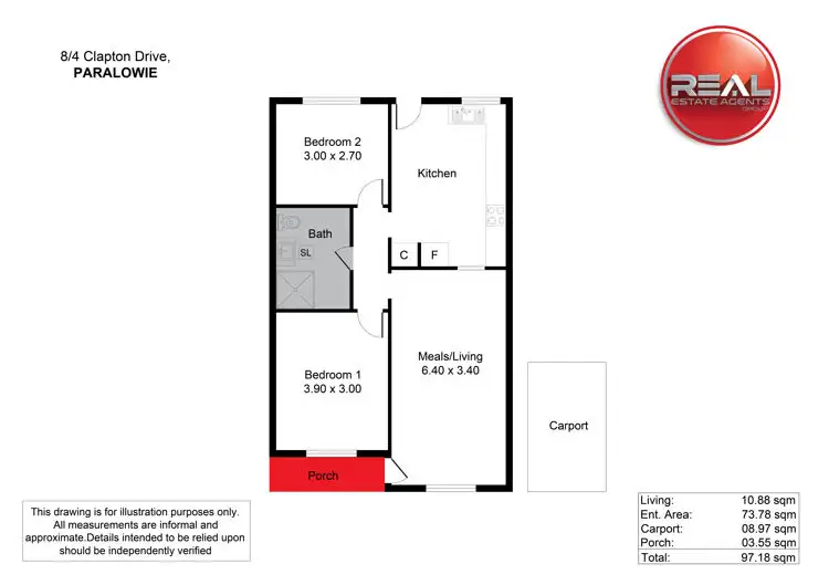 Floorplan of Homely house listing, 8/4-6 Clapton Drive, Paralowie SA 5108