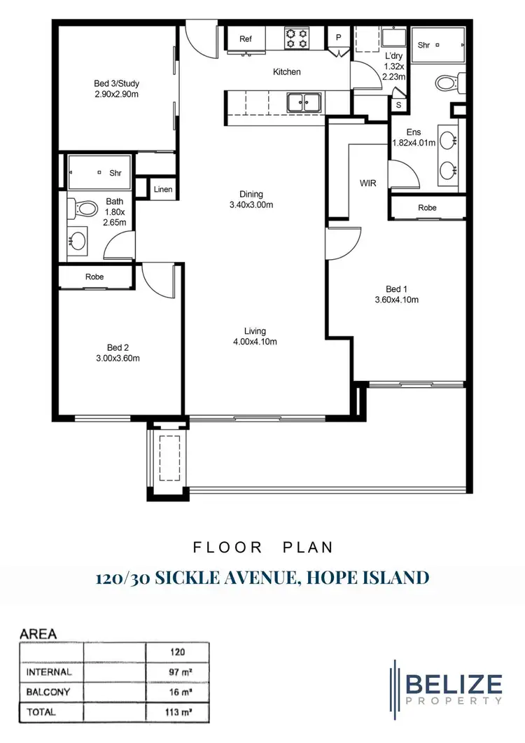 Floorplan of Homely apartment listing, 120/37 Sickle Avenue, Hope Island QLD 4212