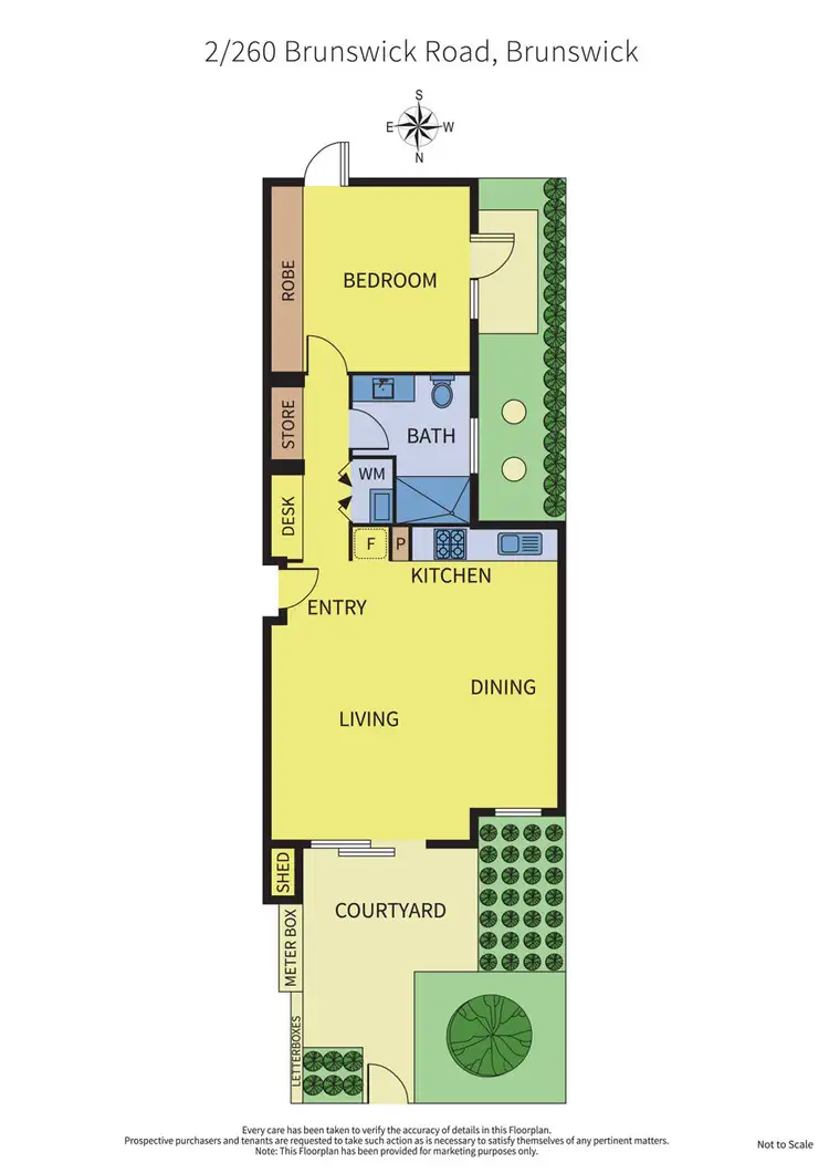 Floorplan of Homely apartment listing, 2/260 Brunswick Road, Brunswick VIC 3056