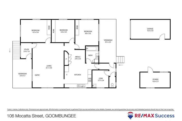 Floorplan of Homely house listing, 106 Mocatta Street, Goombungee QLD 4354