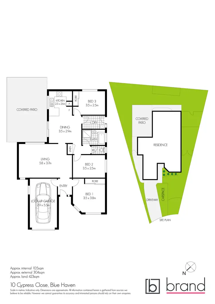 Floorplan of Homely house listing, 10 Cypress Close, Blue Haven NSW 2262