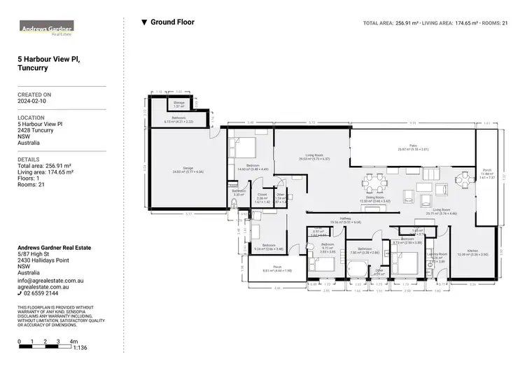 Floorplan of Homely house listing, 5 Harbour View Pl, Tuncurry NSW 2428