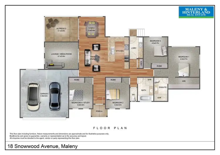 Floorplan of Homely house listing, 18 Snowwood Avenue, Maleny QLD 4552