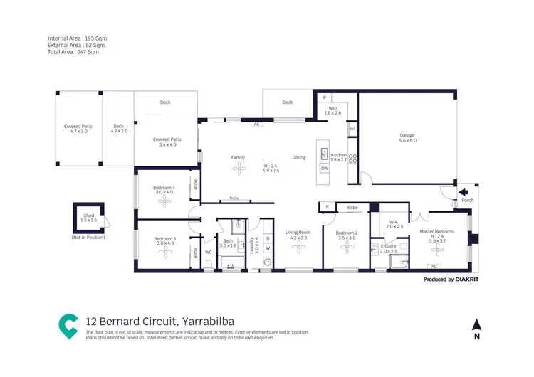 Floorplan of Homely house listing, 12 Bernard Circuit, Yarrabilba QLD 4207