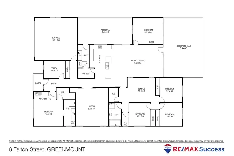 Floorplan of Homely house listing, 6 Felton Street, Greenmount QLD 4359